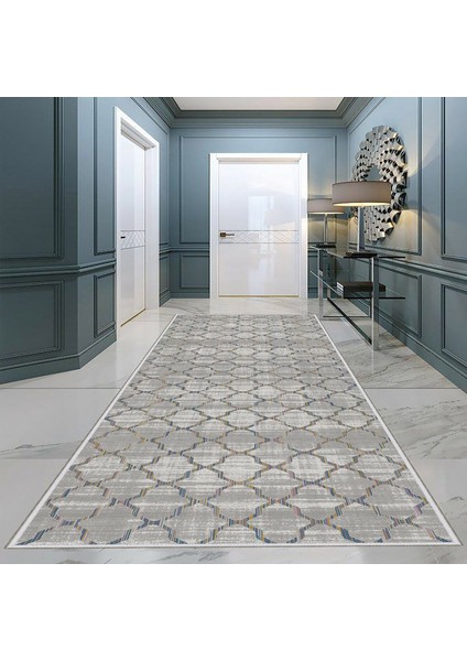 Dekoratif Özel Tasarım Kaydırmaz Taban Ince Yıkanabilir Yolluk