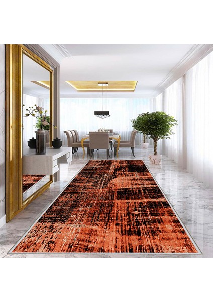 Dekoratif Özel Tasarım Kaydırmaz Taban Ince Yıkanabilir Yolluk