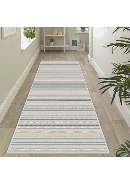 Dekoratif Özel Tasarım Kaydırmaz Taban Ince Yıkanabilir Yolluk