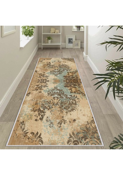 Dekoratif Özel Tasarım Kaydırmaz Taban Ince Yıkanabilir Yolluk