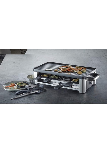 Lono Raclette Izgara, Raclette 8 Kişilik, 1500 W, Mat Paslanmaz Çelik fiyatları