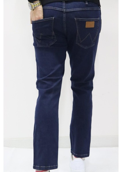 W18SXL374  Erkek Lacivert Larstone Jean Kot Pantolon