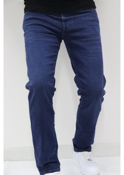 W12SCV39X Erkek Lacivert Kot Pantolon