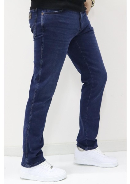 W12SCV39X Erkek Lacivert Kot Pantolon