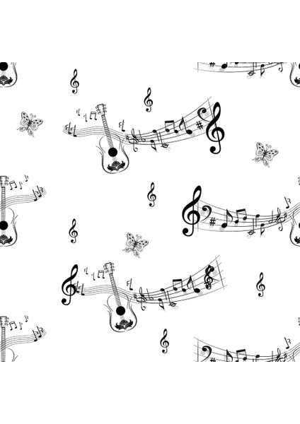 Genç Odası - Müzik Notaları Baskılı Zebra Perde fiyatları