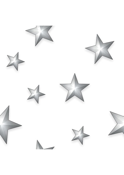 Genç Odası - Gri Yıldızlar Baskılı Zebra Perde fiyatları