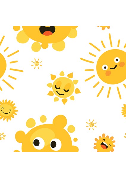 Çocuk Odası - Sevimli Güneşler Baskılı Zebra Perde fiyatları