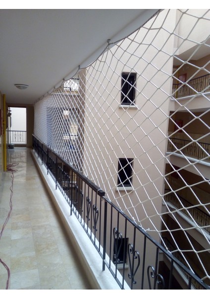 1.5x1 9 M Balkon Filesi Merdiven Filesi Güvenlik Filsei Yüksek Mukavemetli