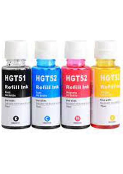 Hp GT51/52 (70 Ml) 4 Lü Muadil Mürekkep Set -GT5811