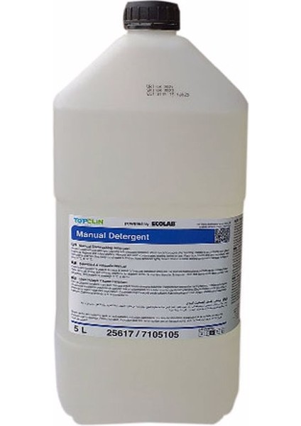 TopClin Manual Detergent - Elde Bulaşık Yıkama Deterjanı 5L