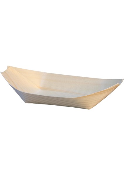 Tahta Kayık Tabak 6,5x17 Cm - 50 Adet