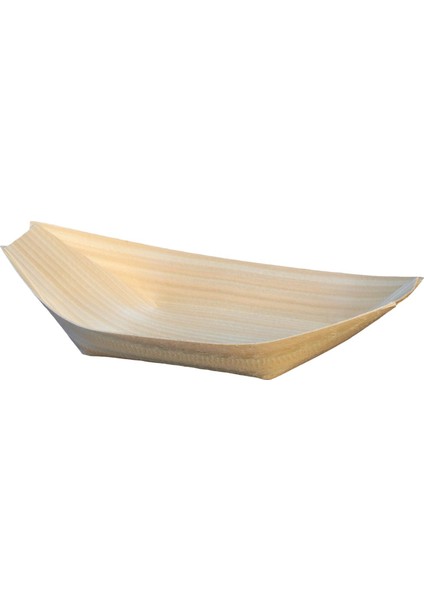 Tahta Kayık Tabak 6,5x11,5 Cm - 50 Adet