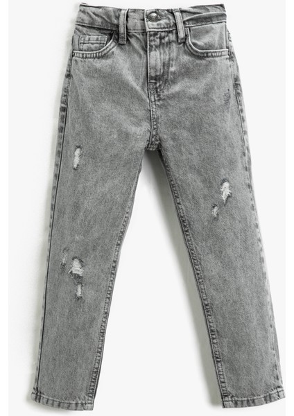 Mom Jean Kot Pantolon Rahat Kesim