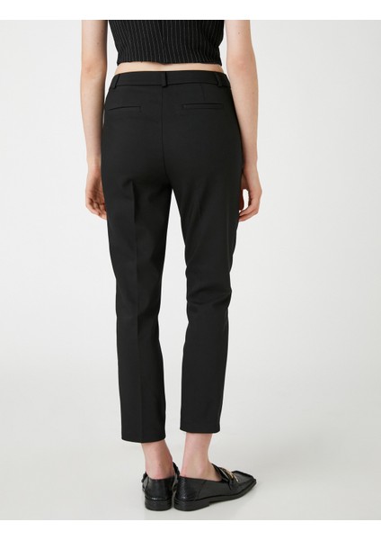 Crop Cigarette Pantolon Cepli Normal Bel