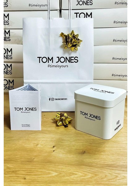 Tom Jones TJ.1003.C Tom Jones Celik Renk Atmaz Kordon 3ATM Su Geçirmez Kol Saati