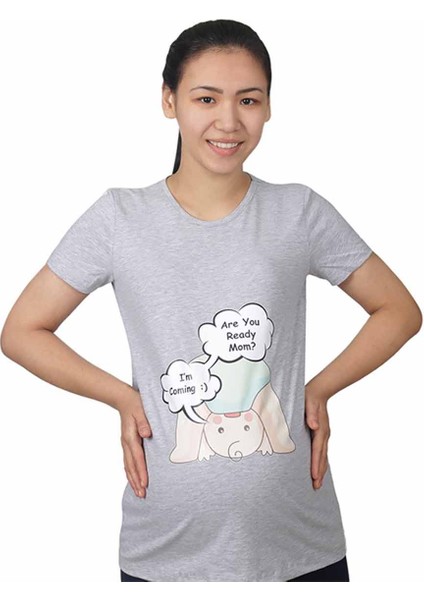 Hamile Tişört Are You Gri fiyatları
