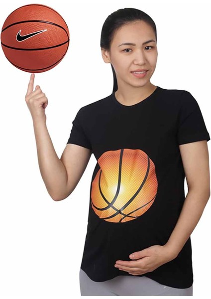 Hamile Tişört Basket Siyah modelleri