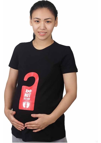 Hamile Tişört Do Not Disturb Siyah fiyatları