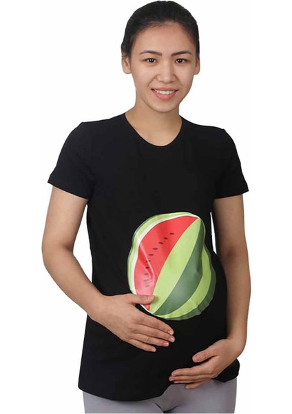 Hamile Tişört Karpuz Siyah fiyatları