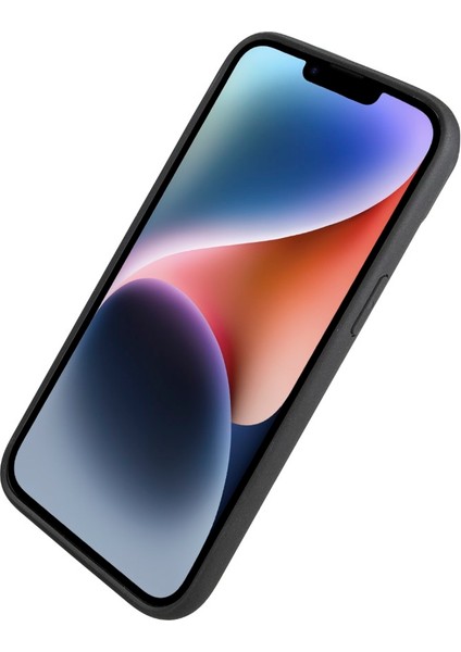 Apple iPhone 14 Uyumlu Deri Standlı Arka Kapak V4EF Kırmızı