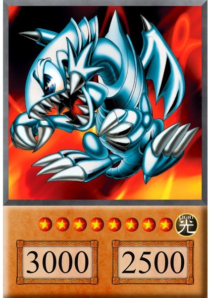 Yugioh Blue Eyes Toon Dragon Anime Kart