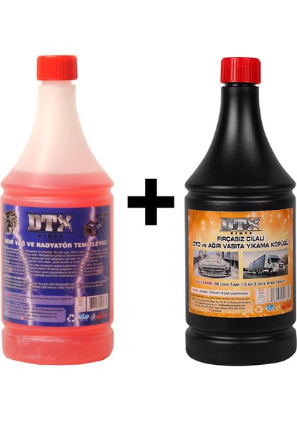 Ağır Yağ Sökücü 1 Litre & Oto, Motor ve Tır Yıkama Sıvısı 1 Litre