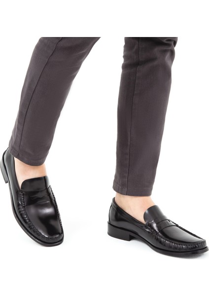 Erkek Deri Makosen Ayakkabı Şık Tasarım Kösele Taban ile Rahat Kullanım fiyatları