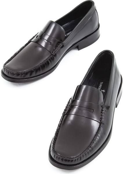 Erkek Deri Makosen Ayakkabı Şık Tasarım Kösele Taban ile Rahat Kullanım indirimleri