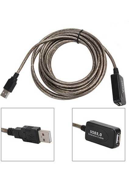 usb uzatma kablosu 10m usb extension güçlendirilmiş kablo