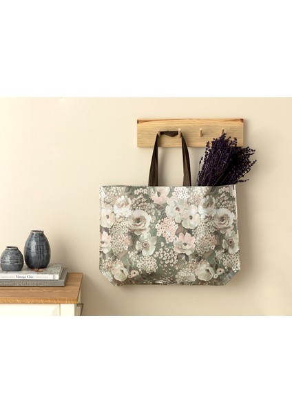 Flowers Alışveriş Çantası 54,5X38 cm Gül Kurusu fiyatları