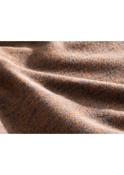 Melange Pamuklu Çift Kişilik Battaniye 200 x 220 cm Lacivert- Terracotta modelleri