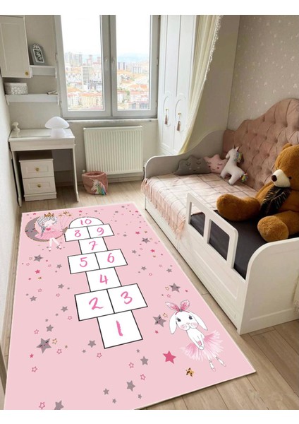 Seksekçocuk Oyun Halısı Kaymaz Makinede Yıkanabilir Eğitici Bebek ve Çocuk Odası Halısı Oyun Matı
