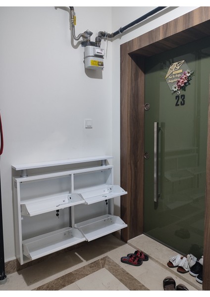 2+2 Yatay Raflı Kilitli Metal Ayakkabılık fiyatları