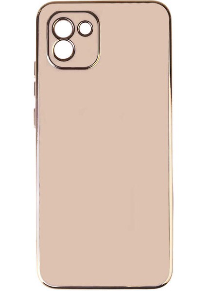 Samsung Galaxy A03 Kılıf Parlak Kenarlı Laser Bark Silikon