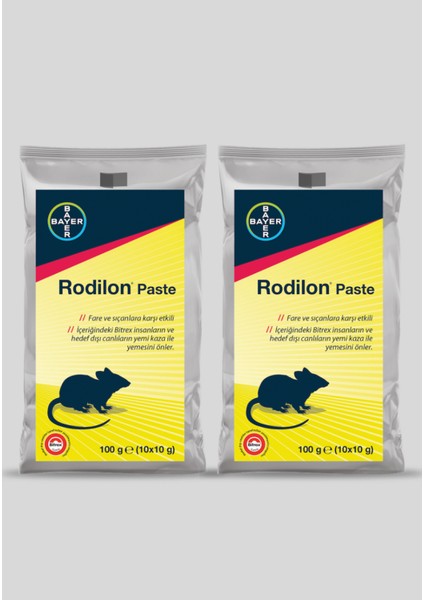 Rodillon Fare ve Sıçanlar Için Pasta 2 Paket Eldiven Hediyeli
