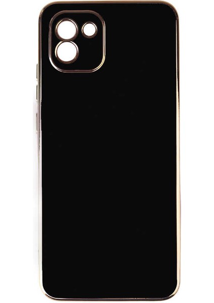 Samsung Galaxy A03 Kılıf Parlak Kenarlı Laser Bark Silikon