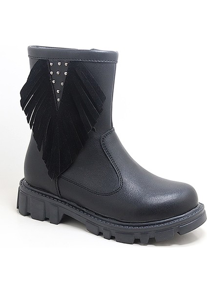 Siyah Kız Çocuk Bot Çizme