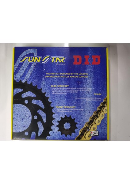 DID-Sunstar 2019-2021 Aprilia Rsv4 1100 Uyumlu Zincir Dişli Set X-Ring Zincir Çelik Renk