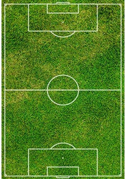 Çocuk Odası Halısı Yeşil Futbol Yolluk Kaymaz Yuvarlak Oval Kesme Ince Yıkanabilir Halı fiyatları
