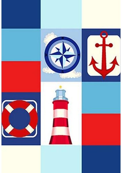 Çocuk Odası Halısı Mavi Erkek Yolluk Kaymaz Yuvarlak Oval Kesme Ince Yıkanabilir Halı fiyatları