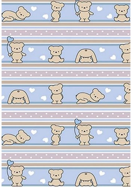 Çocuk Odası Halısı Mavi Kahverengi Yolluk Kaymaz Yuvarlak Oval Kesme Ince Yıkanabilir Halı fiyatları