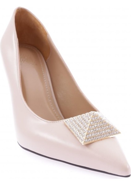 1007-22K Kadin Sivri Burun Parmak Dekolteli Kare Taşli Toka Topuklu Ayakkabi fiyatları