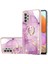 360 Derece Döner Halka Kickstand Tpu Arka Kapak Imd Mermer Desen Iml Elektraplama Telefon Kılıfı Samsung Galaxy A32 4g Eu Versiyonu (Yurt Dışından) 2