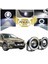 Peugeot 301 Uyumlu, Universal Mercekli LED Angel Sis Farı, 76MM Beyaz Renk 1