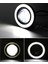 Peugeot 301 Uyumlu, Universal Mercekli LED Angel Sis Farı, 76MM Beyaz Renk 2