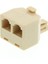 RJ11 6P4C 2'li Telefon Hattı Çoklayıcı Y-Splitter Adaptörü 1