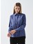 Gömlek Yaka Mavi Kadın Gömlek Rınzo 3