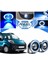 Peugeot Bipper Uyumlu, Universal Mercekli LED Angel Sis Farı, 76MM Buz Mavi Renk 1
