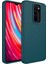 Case 4U Xiaomi Redmi Note 8 Pro Kılıf Metal Çerçeve Hassas Butonlu Renkli Içi Kadife Lansman Kılıfı Luna Kapak Koyu Yeşil 1