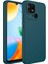 Xiaomi Redmi 10c Kılıf Metal Çerçeve Hassas Butonlu Renkli Içi Kadife Lansman Kılıfı Luna Kapak Koyu Yeşil 1